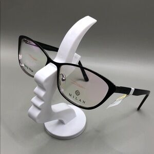 Milan MIL-16-20 is a women’s full rim cat eye eyeglasses 53-16-135 new display.